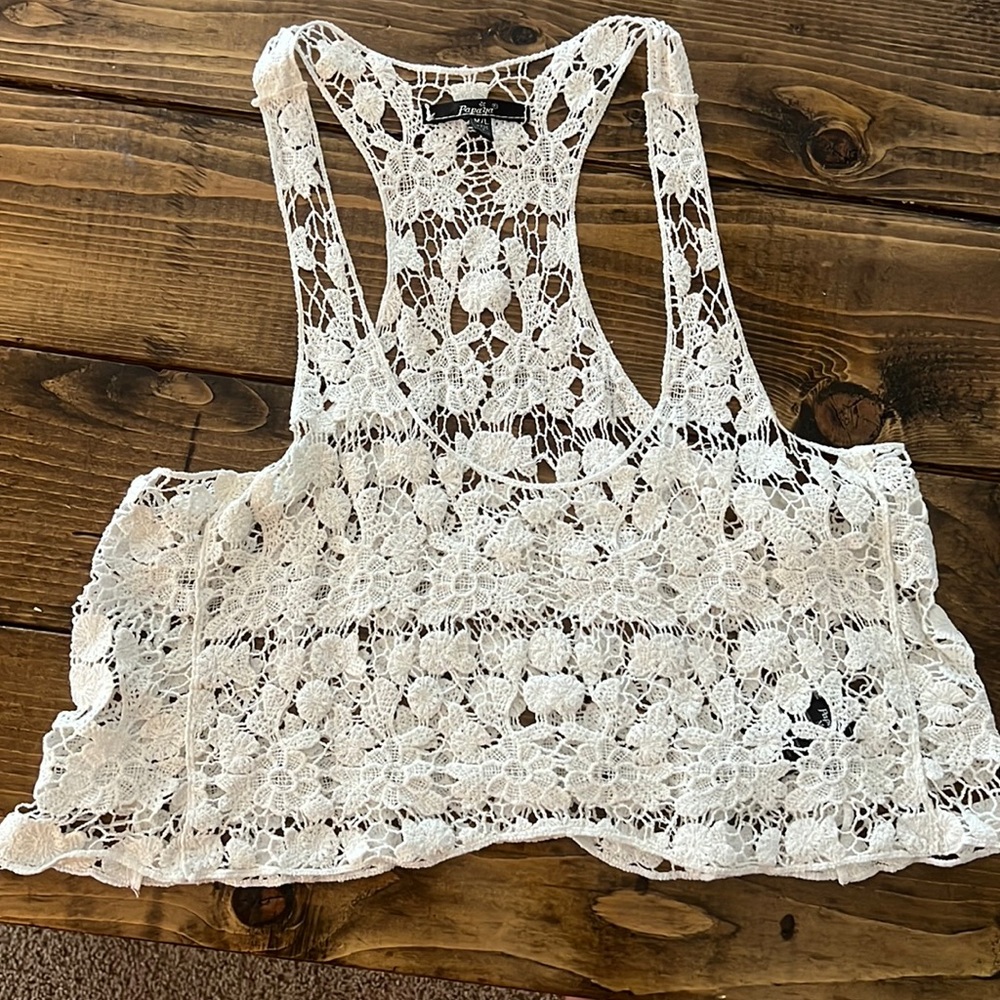 Lace tank top